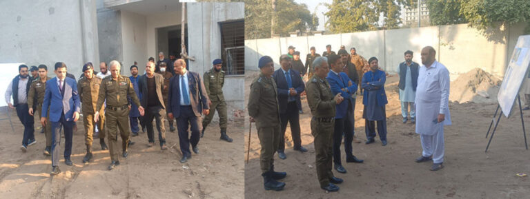 IG Punjab Dr. Usman Anwar, along with Secretary Communication and Works Department, Punjab, Sohail Ashraf, visited the ongoing construction projects.